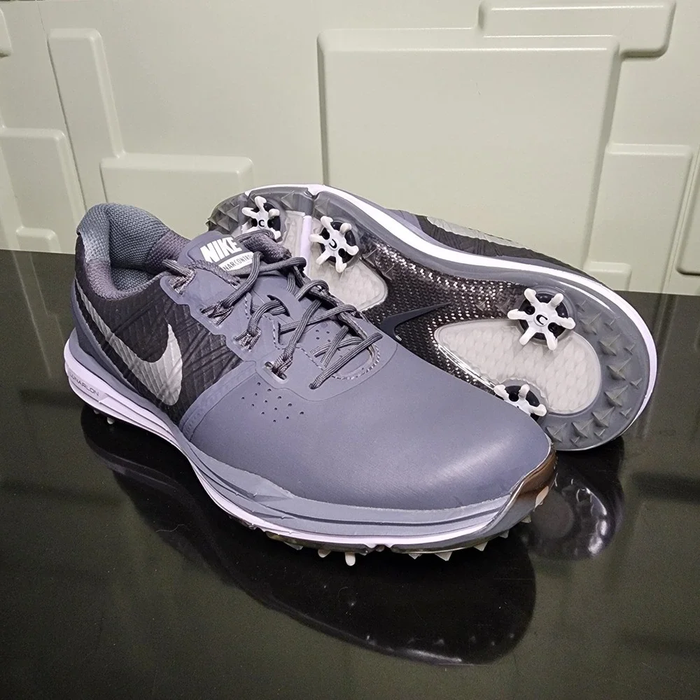Nike Lunar Control 3 Golf Shoes Womens 7 Gray Spiked Lunarlon No Original Box